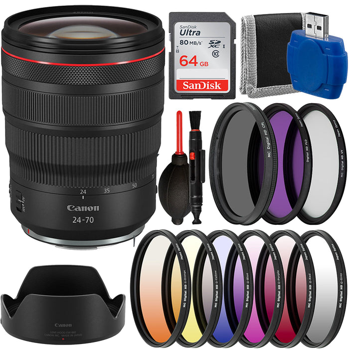 Canon RF 24-70mm f/2.8L IS USM Lens with 82mm Filter Kit Bundle