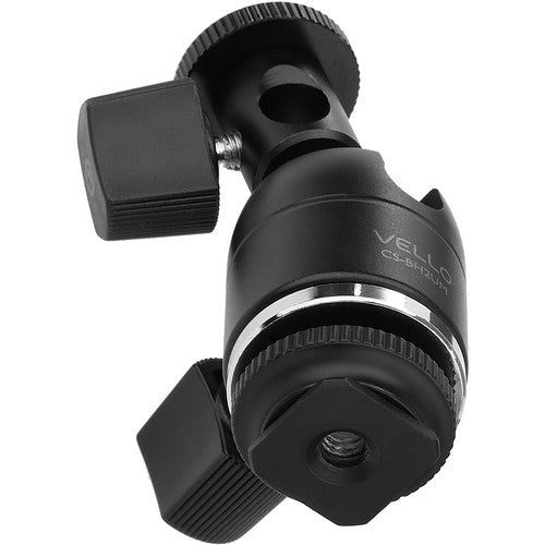 Vello Multi-Function Ball Head with Removable Bottom Shoe Mount, w/Umbrella Mount