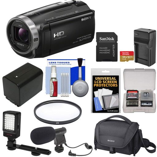 Sony HDR-CX675 Full HD Handycam Camcorder with Essential Bundle