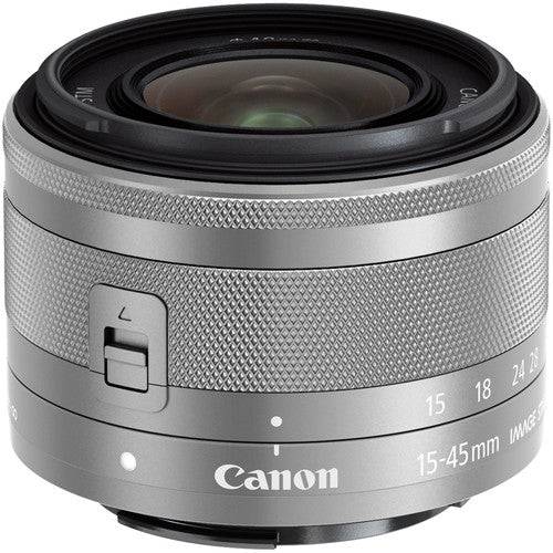 Canon EF-M 15-45mm f/3.5-6.3 IS STM Lens (Silver)