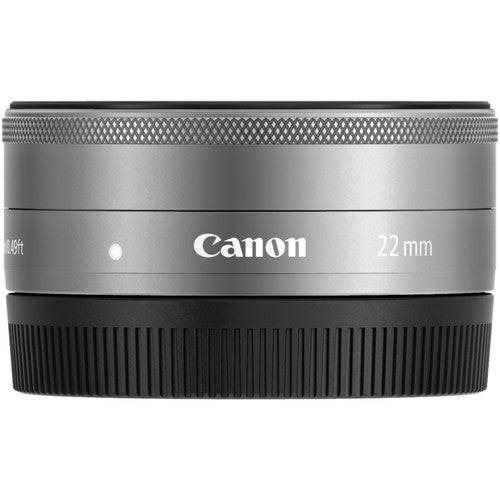 Canon EF-M 22mm f/2 STM Lens (Silver)