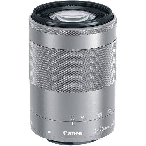 Canon EF-M 55-200mm f/4.5-6.3 IS STM Lens (Silver)