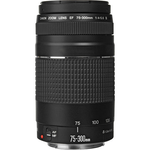 Canon 75-300mm f/4.0-5.6 EF III Lens + Additional Accessories