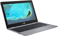 ASUS CX22NA 11.6&quot; HD Chromebook - Intel Celeron N3350 1.1GHz - 4GB RAM - 32GB eMMC - Webcam - Chrome OS - Gray