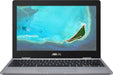 ASUS CX22NA 11.6&quot; HD Chromebook - Intel Celeron N3350 1.1GHz - 4GB RAM - 32GB eMMC - Webcam - Chrome OS - Gray