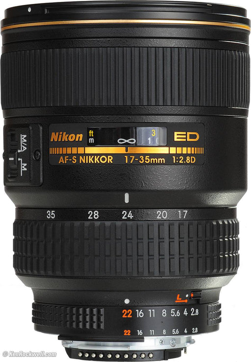 Nikon AF-S Zoom-NIKKOR 17-35mm f/2.8D IF-ED Lens