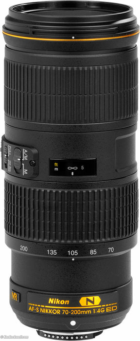 Nikon 70-200mm f/4G ED VR Telephoto Zoom NIKKOR AF-S Lens USA