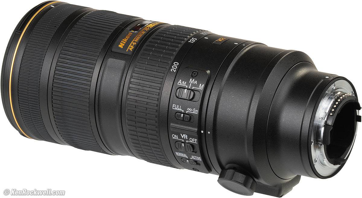 Nikon AF-S NIKKOR 70-200mm f/2.8G ED VR II Lens USA