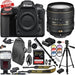 Nikon D500 20.9 MP CMOS DX Format SLR Camera 16-80mm VR Lens 128GB Backpack Kit