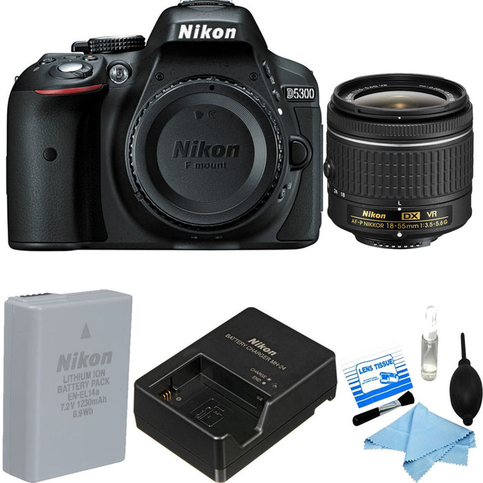 Nikon D5300/D5600 DSLR Camera with 18-55mm Lens (Black) USA