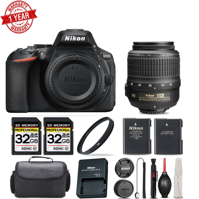 Nikon D5600 Digital SLR Camera with 18-55mm VR Lens Starter kit