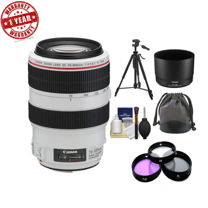 Canon EF 70-300mm f/4-5.6L is USM Zoom Lens Ultimate Bundle