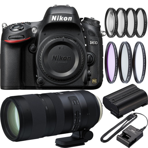 Nikon D610 DSLR Camera with Tamron SP 70-200mm f/2.8 Di VC USD G2 Lens kit