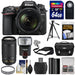 Nikon D7500 4K Digital SLR Camera with 18-140mm VR &amp; 70-300mm VR DX AF-P Lens + 64GB Card + Battery + Case + More