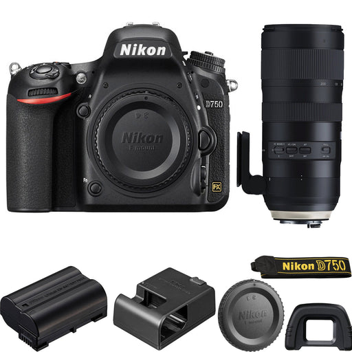 Nikon D750 DSLR Camera with Tamron 70-200mm Di VC USD G2 Lens Kit