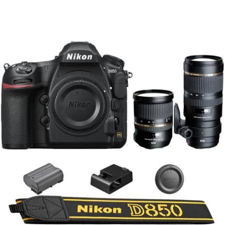 Nikon D850 DSLR Camera + 24-70mm f/2.8 DI VC USD + 70-200mm f/2.8 Di VC USD Lens