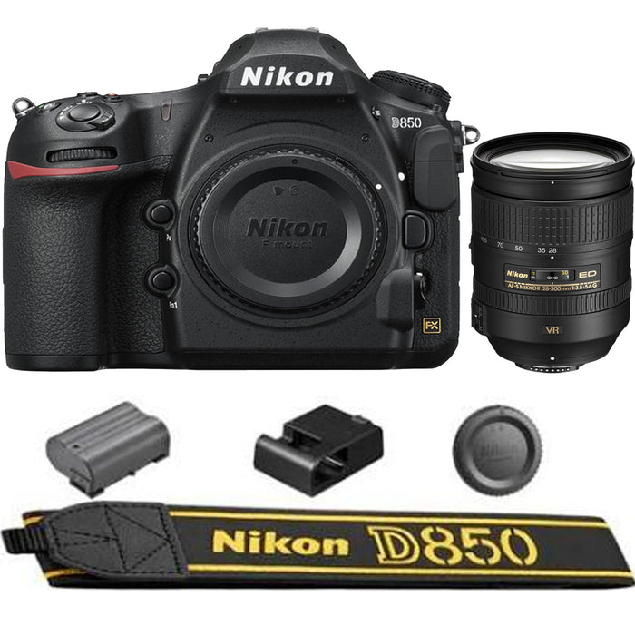 Nikon D850 DSLR Camera + AF-S NIKKOR 28-300mm f/3.5-5.6G ED VR Lens