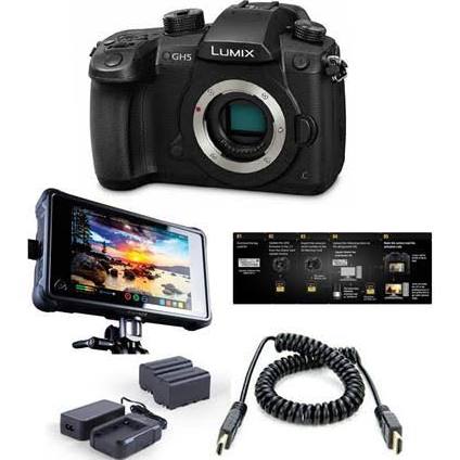 Panasonic Lumix DC-GH5 Mirrorless Body, Black - Pro FilmMaker Kit