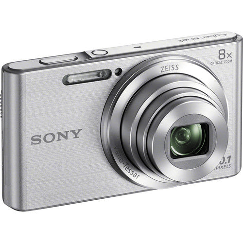 Sony DSC-W830 Digital Camera (Silver) Starter Bundle