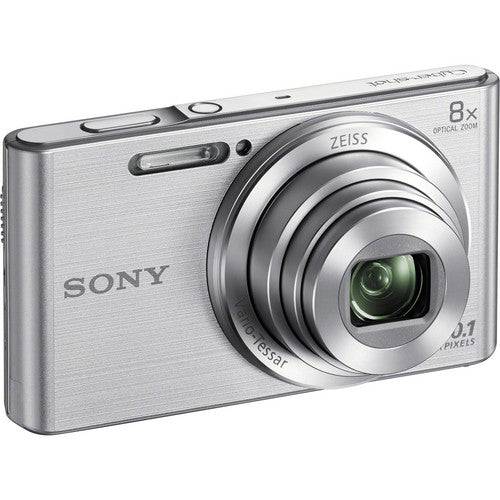 Sony DSC-W830 Digital Camera (Silver) with Sandisk 32GB | Tripod | Case &amp; More