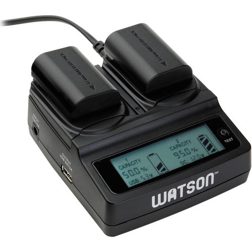 Watson Duo LCD Charger with 2 NB-11L Plates