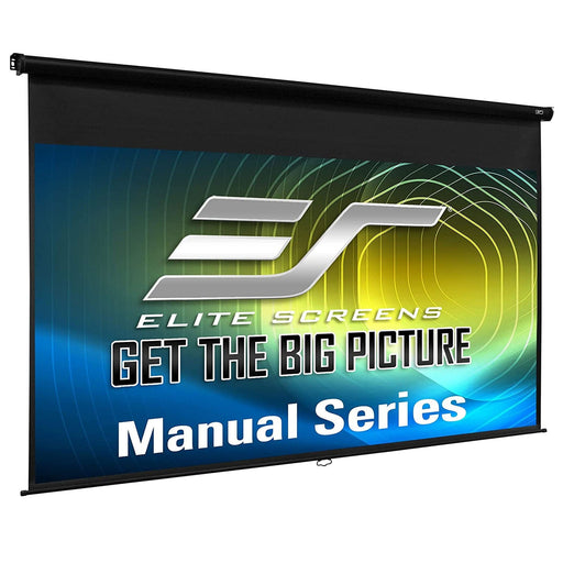 Elite Screens Manual Series, 120-INCH 16:9, Pull Down Manual Projector Screen with AUTO LOCK, Movie Home Theater 8K / 4K Ultra HD 3D Ready