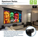 Elite Screens Spectrum Electric Motorized Projector Screen with Multi Aspect Ratio Function Max Size 125-inch