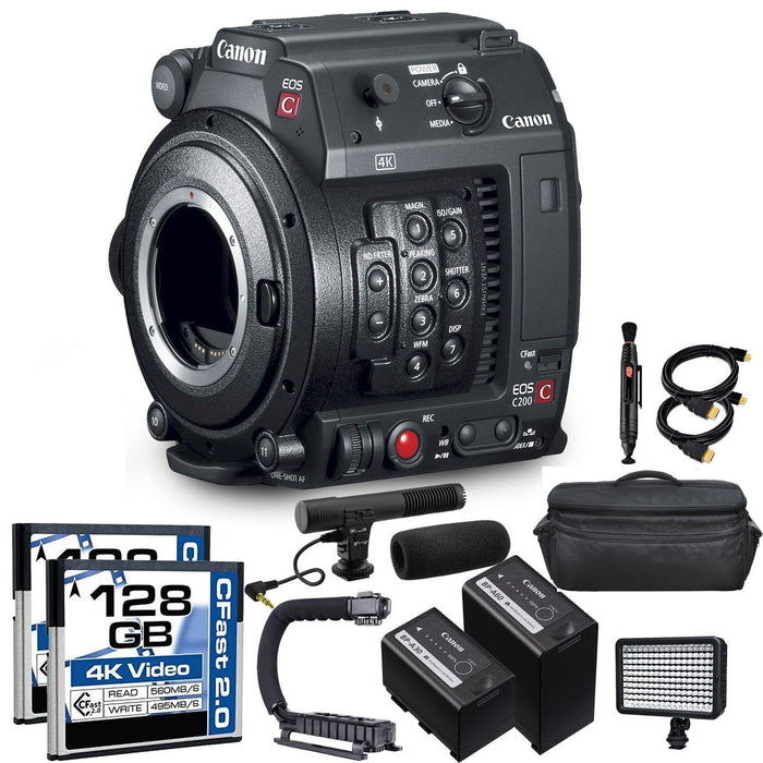 Canon EOS C200 Cinema Camera (EF-Mount) NTSC/PAL Professional Combo Bundle