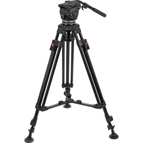 Cartoni Focus HD Fluid Head &amp; Two-Stage 3-Tube Aluminum Alloy Tripod