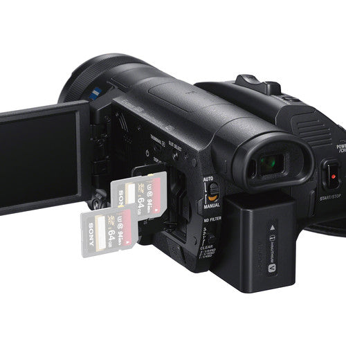 Sony FDR-AX700 4K Camcorder w/ Microphone Kit | LED Light | Spare Battery &amp; More Mega Bundle