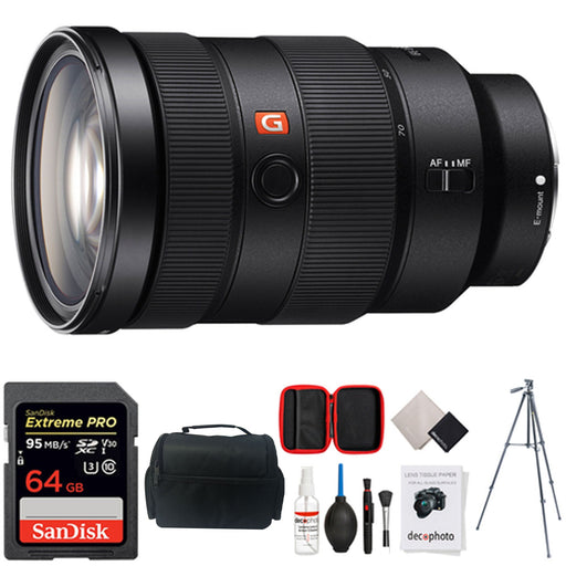 Sony FE 24-70mm f/2.8 GM Lens with Sandisk Extreme Pro 64GB Starter Package