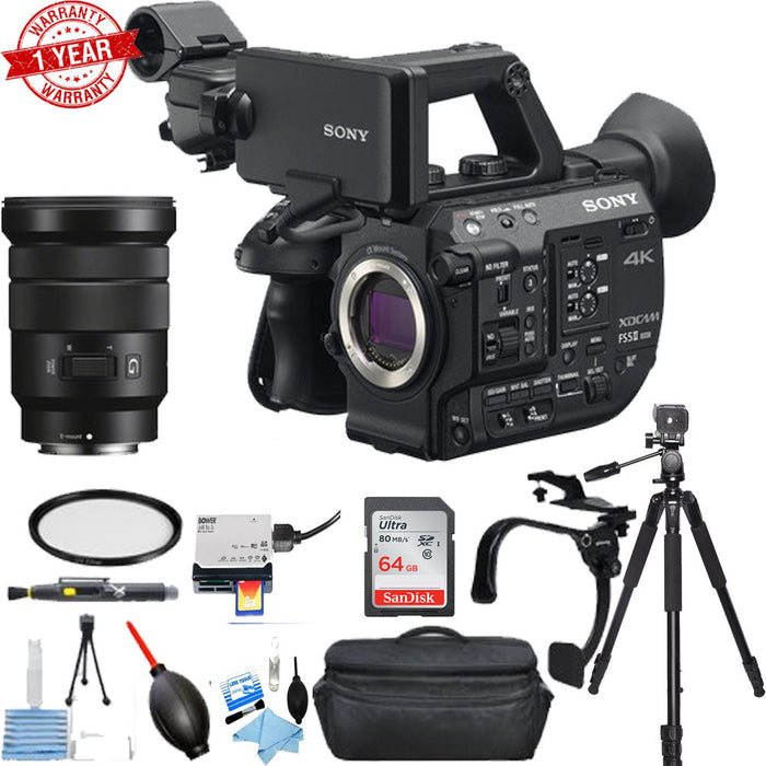 Sony PXW-FS5M2 4K XDCAM Super 35mm Compact Camcorder with 18 to 105mm Zoom Lens Essential Bundle