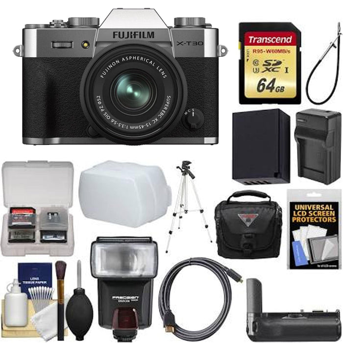 FUJIFILM X-T30 II Mirrorless Camera with 15-45mm Lens Starter Kit