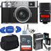 FUJIFILM X100V Digital Camera (Silver) with Godox TT350 Flash Deluxe Bundle