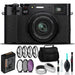 FUJIFILM X100V Digital Camera (Black) with Addtional Accessories Starter Kit