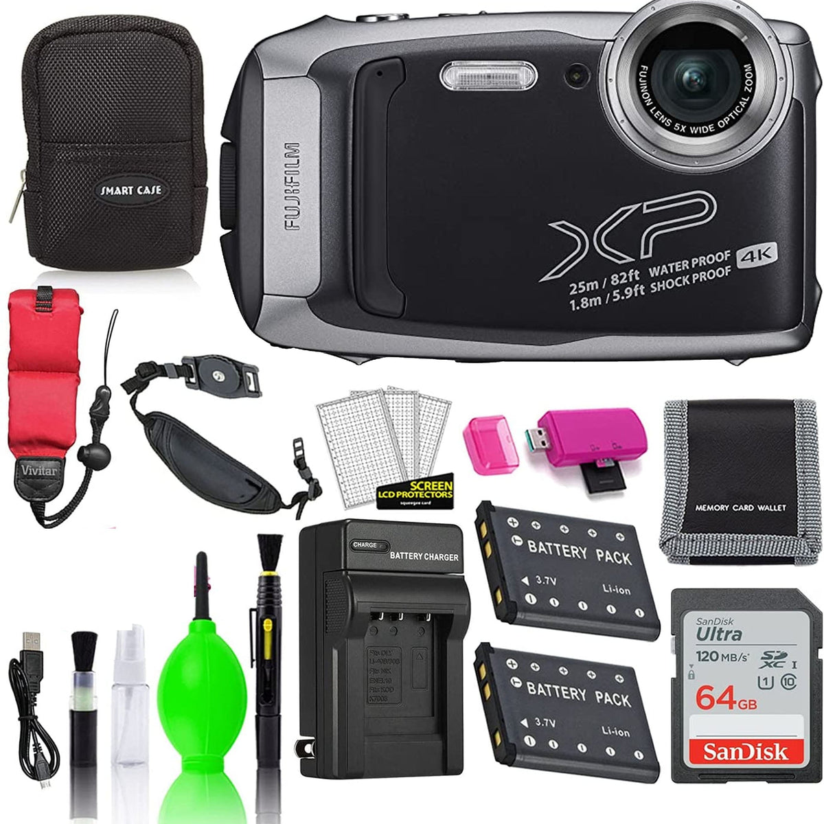 FUJIFILM FinePix XP140 Digital Camera [Colors May Cary] with 