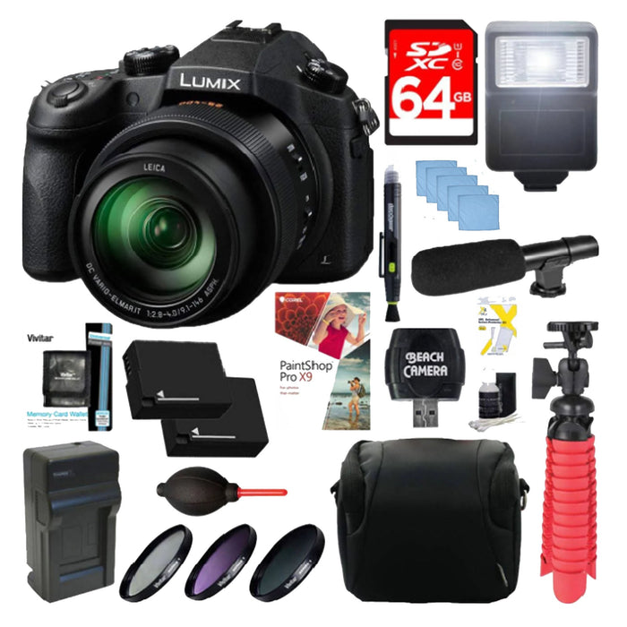 Panasonic LUMIX DMC-FZ1000 Digital Camera Supreme Bundle With 64 GB