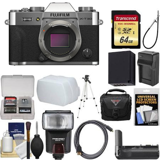 FUJIFILM X-T30 II Mirrorless Camera (Silver) Starter Kit