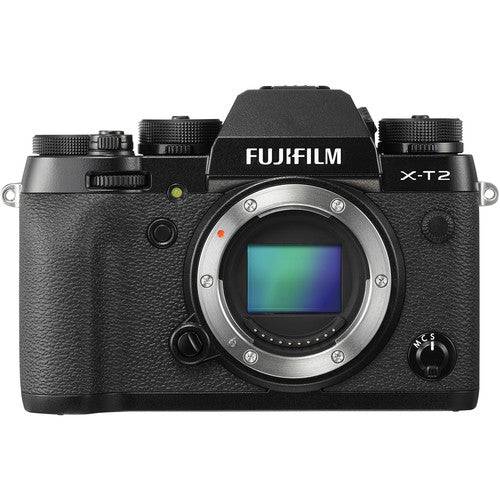 Fujifilm X-T2 Mirrorless Digital Camera Body with Battery Grip Kit (Black)