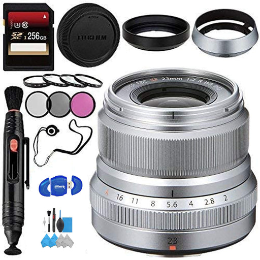 FUJIFILM XF 23mm f/2 R WR Lens (Silver) Starter Kit