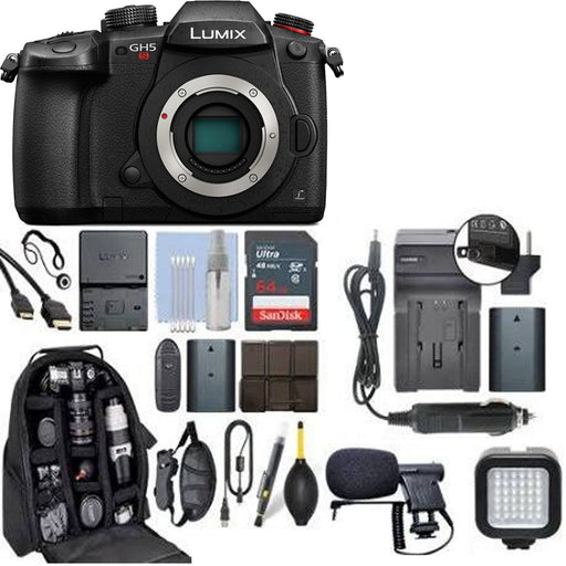 Panasonic Lumix DC-GH5S Mirrorless Micro Four Thirds Digital Camera with Essential Bundle