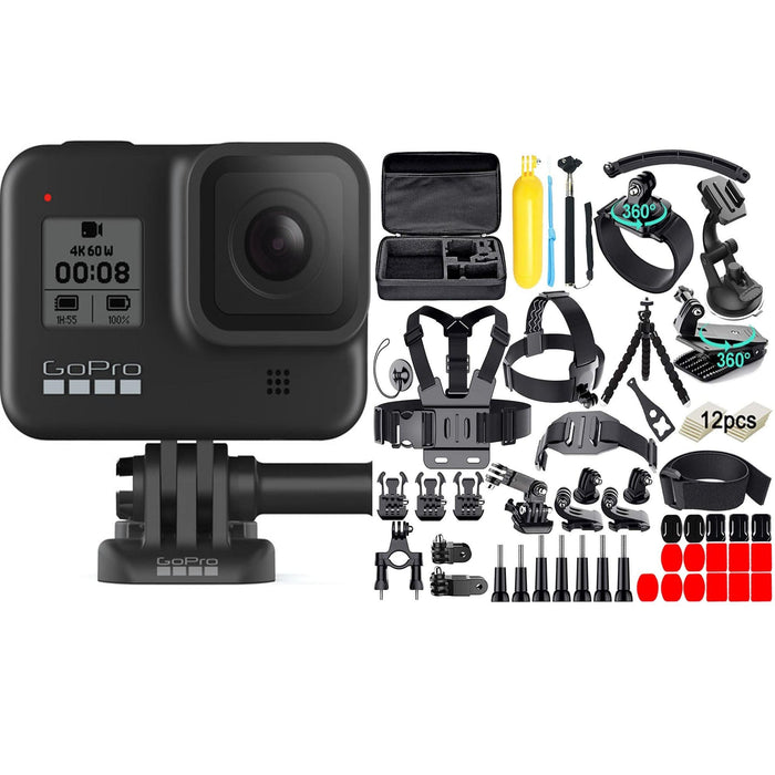 GoPro HERO8 Black with 61 in 1 Action Camera Accessories Kit