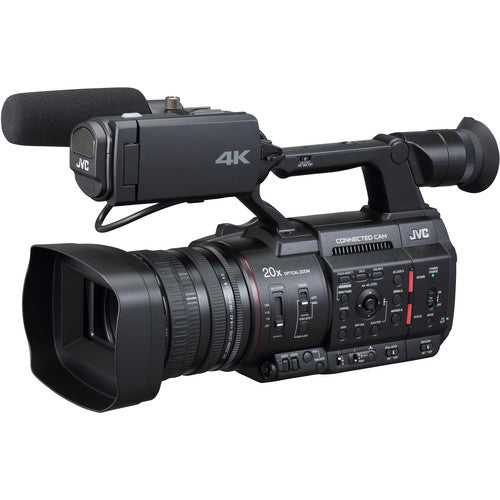 JVC GY-HC500U Handheld Connected Cam 1&quot; 4K Professional Camcorder with Field Monitor Mega Bundle