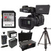 Panasonic HC-X1000 4K Cinema Camcorder + 128GB Memory Card + Hard Case + Accessory Bundle