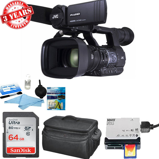 JVC GY-HM660u ProHD Mobile News Streaming Camera w/ 64GB Memory Card Bundle