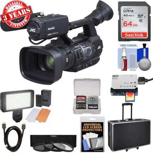 JVC GY-HM660u ProHD Mobile News Streaming Camera w/ 64GB Memory Card Deluxe Bundle