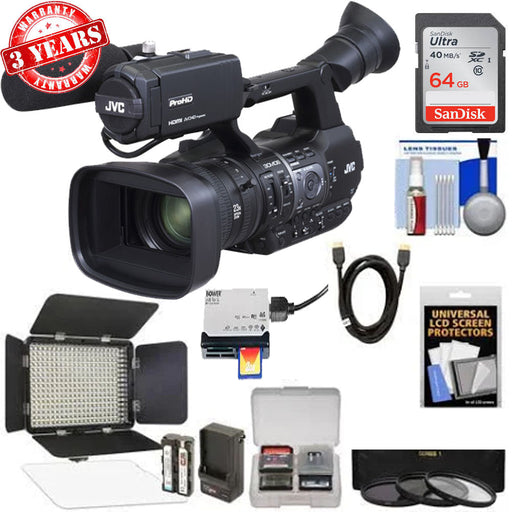 JVC GY-HM660u ProHD Mobile News Streaming Camera w/ 32GB MC | LED Light &amp; More