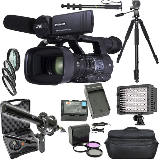 JVC GY-HM660u ProHD Mobile News Streaming with Microphone Supreme Bundle