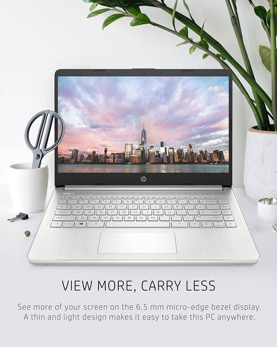 HP 14 Laptop, AMD Ryzen 5 5500U, 8 GB RAM, 256 GB SSD Storage, 14-inch Full HD Display, Windows 11 Home, Thin &amp; Portable, Micro-Edge &amp; Anti-Glare Screen, Long Battery Life (14-fq1025nr, 2021)