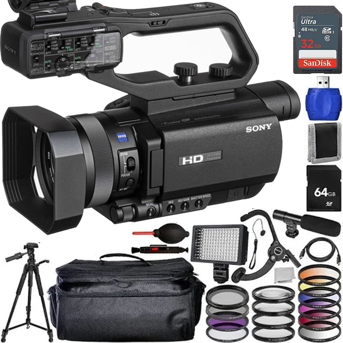 Sony HXR-MC88 Full HD Camcorder with 96GB Memory Card Mega Essential Bundle